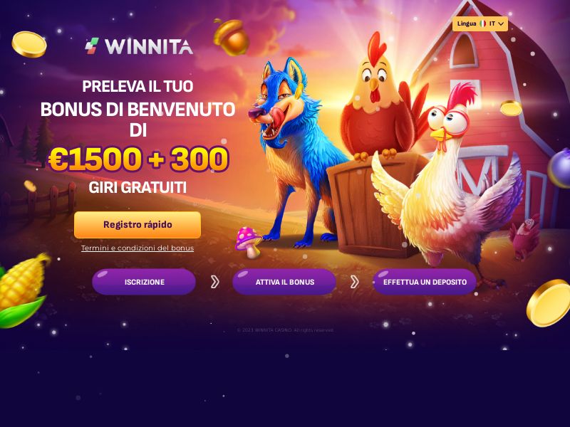 Scopri l'Entusiasmo del Gioco al Winnita Casino